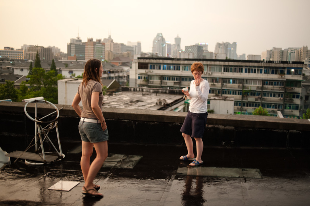 Just hanging out...on the roof!!