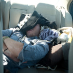Andrew fell asleep promptly after we hit the road.