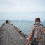 Before boarding the boat from Chumphon to Koh Tao. Walking this long dock was exhilarating, the gateway to our first island adventure.