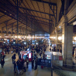 The bustling train station in Paris. Leaving Paris was the highlight of being in Paris.
