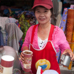 Pre-trip iced coffee from a cute street vendor.