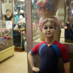 Extremely effeminate boy mannequin tries to get sassy with me as I see if the female mannequin above him has anatomically correct breasts that include nipples. The woman in the shop just looks at me like I'm weird...YOLO.