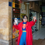 This guy wanted his picture taken so I said okay even though I have no interest in superheroes. I'm sure he expected some money for providing no value and that's why I didn't give any to him--I like to surprise people!
