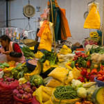 A vibrant vegetable market in Cusco. I think this is actually where the entire cast of Veggie Tales got their careers started.