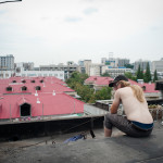 Me chilling on the roof, probably after an intense jumprope workout.