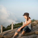 Shawna just hanging out in the clouds.