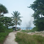 As we walked across the island from Coral Bay to Long Beach I spotted my positive attitude burning to the ground.