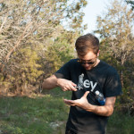 Kactus Kyle picking cactus pricklies out of his hand. We were going to try and cook cactus for dinner...but for some reason we didn't end up doing that.