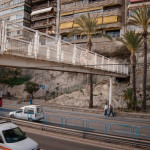 The diagonal lines everywhere contributed to city's feeling of immense energy. Even the guy sleeping under the bridge seemed like he was having trouble sleeping from all the excess energy surrounding us.