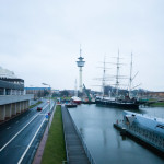 Bremerhaven, where I first touched the North Sea. That's a pirate ship in the back but the pirates were all on vacation in the Caribbean.