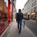 Fashion sense that is way ahead of its time. While the rest of the Parisians were wearing mideval clothing and this guy was rocking denim and leather...and cuffing it!!