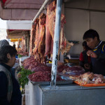 "Despite owning a meat stand and cutting meat for 35 years I always get nervous at this part..." -Butcher as he prepares to touch the meat with his bare hands. He later admitted that it was "really gross" and that he was a vegetarian.