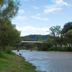 Washing my clothes in the river at the foot of the mountain. Nothing timeless about this scene here....