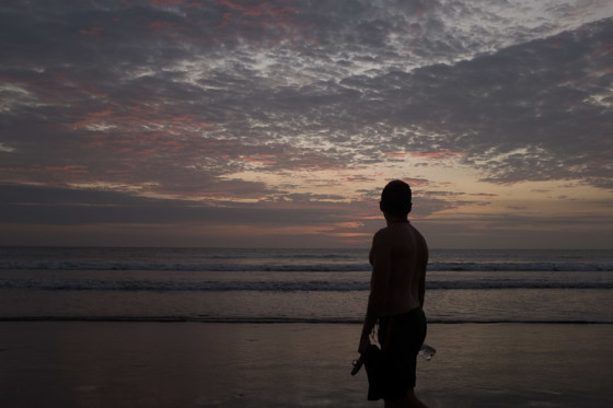 Think back on all the mistakes you have ever made, the opportunities you didn't take. Dwell on them. Swallow them. Now jump in the ocean and drown yourself in the most expansive and miserable giant undulating tear on Earth. A beautifully wistful sunset lingers.