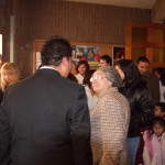 An archetypal grandmother snuck in to congratulate and give unsolicited advice to the groom.